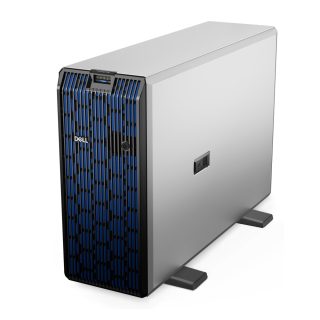 Сървър Dell PowerEdge T560, Intel Xeon Silver 4510 2.4G, 12C/24T, 30M, 150W, 8x 3.5" Chassis SAS/SATA Hot-Plug, PERC H755, 2x 4TB HDD SAS 12Gbps 7.2K, 32GB RDIMM 6400MT/s, Dual 1100W, No Riser, Broadcom 5720 Quad Port 1GbE BASE-T, DRAC9 Ent., 3Y Basic NBD
