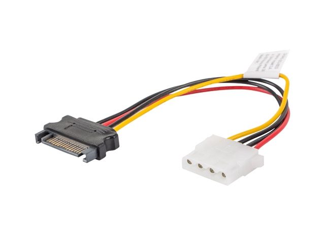 Lanberg адаптер Molex (f) -> SATA (m), кабел 15cm