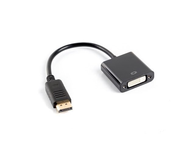 Lanberg адаптер DisplayPort (M) към DVI-I (F) (24+5) Dual Link, 10cm кабел