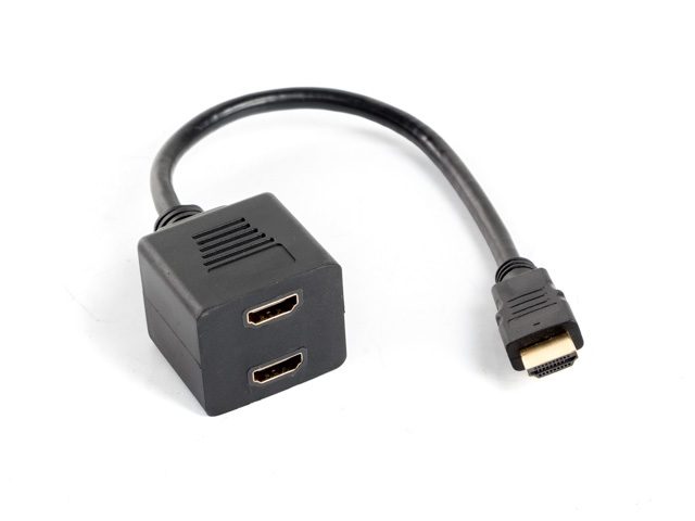 Lanberg адаптер HDMI-A (м) -> HDMI-A (ж) x2 сплитер, 20см кабел