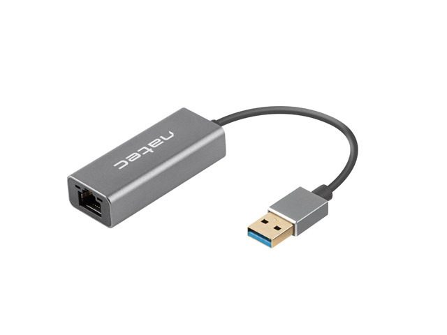 Natec Cricket USB към RJ45 Ethernet адаптер мрежова карта Cricket USB 3.0, 1xRJ45 1GB, кабел