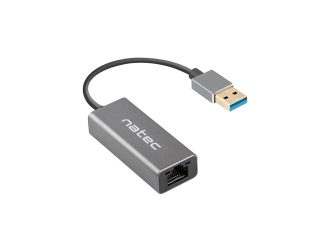 Natec Cricket USB към RJ45 Ethernet адаптер мрежова карта Cricket USB 3.0, 1xRJ45 1GB, кабел