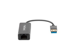 Natec Cricket USB към RJ45 Ethernet адаптер мрежова карта Cricket USB 3.0, 1xRJ45 1GB, кабел