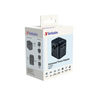 Verbatim UTA-01 Универсален пътен адаптер с 2 x USB-A порта