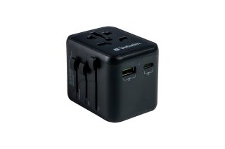 Verbatim UTA-02 Универсален пътен адаптер с 1 x USB-C PD 20W / 1 x USB-A QC 3.0