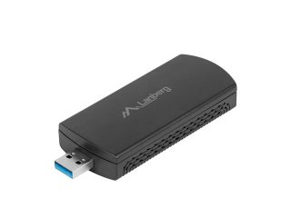 Lanberg USB адаптер безжична мрежова карта NC-3000-WI AX3000 трибандов с 2 вътрешни антени
