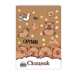 Скицник ГЕРОИ 20 листа 25/35 170гр. Д-ВА !!!
