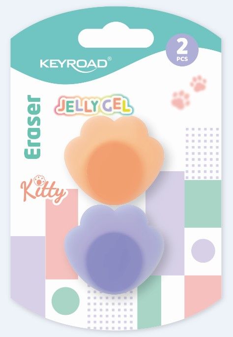 Гума КЕЙРОУД KR973109 KITTY JELLY 2бр бл.