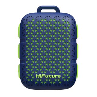 HiFuture Pocket S Blue, Bluetooth 5.4, IPX7 Waterproof, 5W Output, Pair to Play (TWS Mode), Up to 8 Hours Playtime, Support Clip for Wear, Support Magnetic