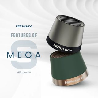 HiFuture Mega S Silver Grey, Bluetooth 5.4, MagSafe, 5W Output, Built-in MIC support Handsfree, Pair to Play (TWS Mode), Up to 10 Hours Playtime, Wireless Charge (7.5W-15W), Phone Holder