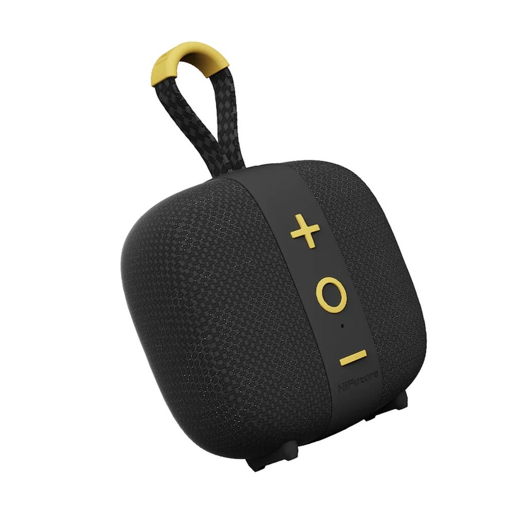 HiFuture LINO S Black, Bluetooth 5.4, IPX7 водоустойчив, 12W изходна мощност, Pair to Play (TWS режим), до 10 часа възпроизвеждане, поддръжка на Auracast (до 100 устройства), вграден мощен DSP с DynaBoost технология