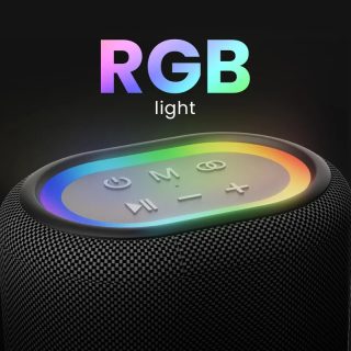 HiFuture Vocalist100 Black, 20W Output, Karaoke Enable, Two Wireless Microphone, 4000mAh Battery (Support Power Bank), RGB Lighting, Pair to Play (TWS Mode), Bluetooth 5.3