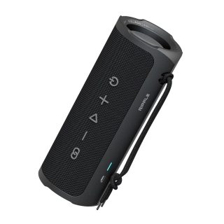 HiFuture Ripple Black, 2-Way Speaker System, 20W*1+10W*1, IPX7 Waterproof, Up to 12 Hours Playtime, Bluetooth 5.3, Pair to Play (TWS Mode)