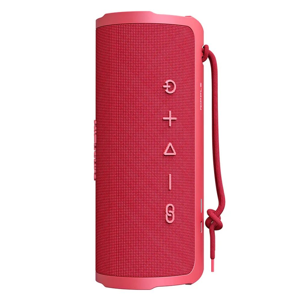 HiFuture Ripple Red, 2-Way Speaker System, 20W*1+10W*1, IPX7 Waterproof, Up to 12 Hours Playtime, Bluetooth 5.3, Pair to Play (TWS Mode)