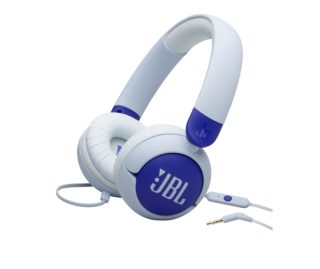JBL JR320 слушалки с кабел и поставяне върху ушите за деца, Син