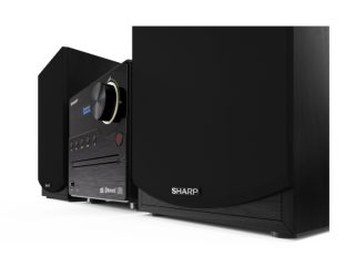 Sharp Audio Systems XL-B517D(BK) HI-FI микро система, 45W обща максимална изходна мощност, DAB+ и FM тунер с RDS, Bluetooth v5.0, CD плейър, USB възпроизвеждане, 3.5mm Aux-in / line-in, жак за слушалки, дървен говорител, черен
