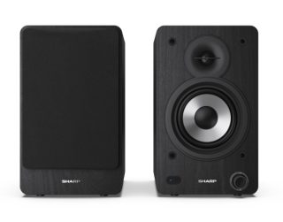 Sharp Audio Systems CP-SS30(BK) рафтови високоговорители, 60W (2 x 30W) RMS, Bluetooth v5.0, USB възпроизвеждане, MP3 аудио декодер, черен