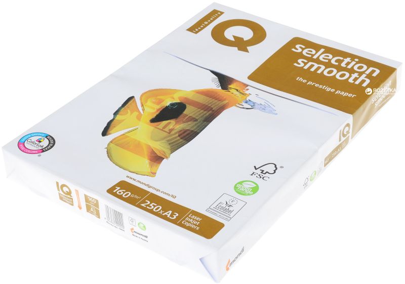 Картон IQ PREMIUM А3 160гр. БЯЛ 250л. !!!