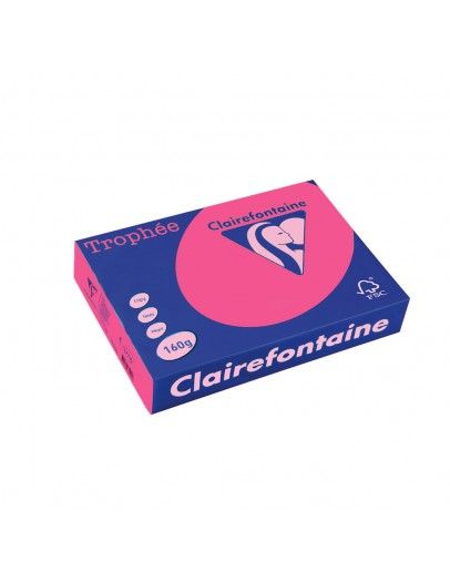 Картон CLAIRE 160гр А4 250Л INT.PINK №1017 !!!