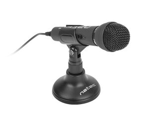 Natec микрофон adder black