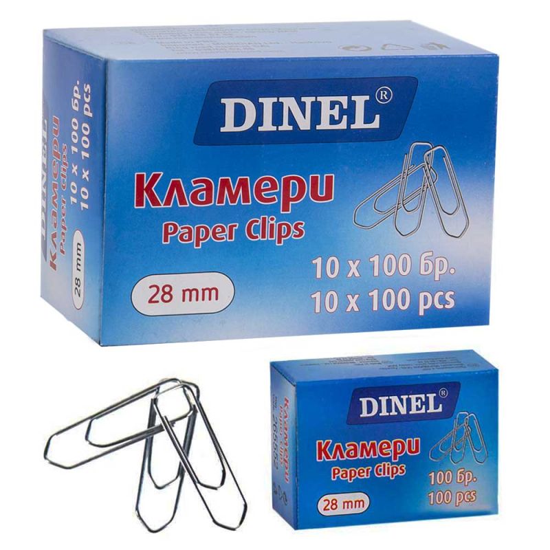Кламери ТРИЪГЪЛНИ ДИНЕЛ 28мм 100бр