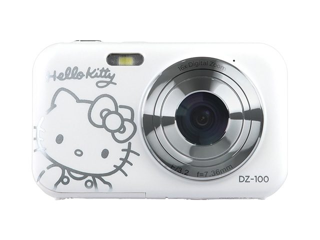 Компактен фотоапарат Yashica Hello Kitty DZ-100, Бял
