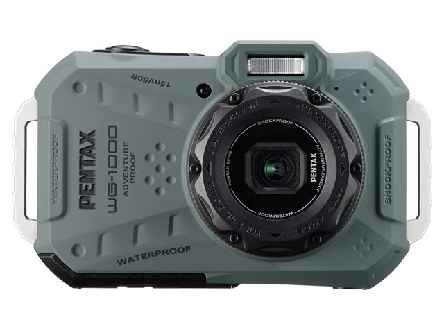 Компактен водоустойчив фотоапарат Pentax WG-1000, olive