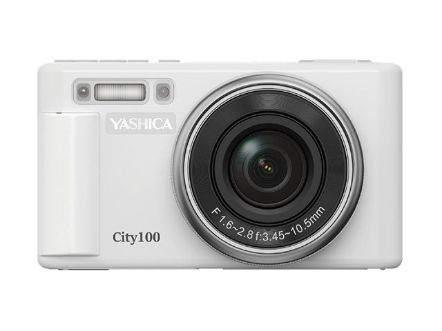 Компактен фотоапарат Yashica City 100, Бял