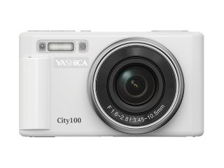 Компактен фотоапарат Yashica City 100, Бял