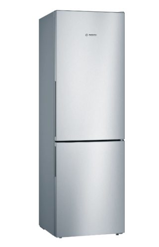 Хладилник Bosch KGV36VLEA, SER4, FS Fridge-freezer LowFrost, E, 186/60/65cm, 308l (214+94), 39dB(C), VitaFresh, рафт за бутилки, inox-look
