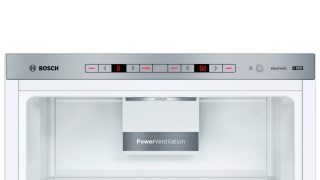 Хладилник с фризер Bosch KGE36AWCA SER6 FS Fridge-freezer LowFrost, C, 186/60/65cm, 302л(214+88), 38dB, VitaFresh 22л, поставка за бутилки, вентилатор, бял