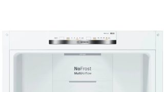 Хладилник Bosch KGN39VWEQ SER4 FS NoFrost, E, 203/60/66cm, 368 л (279+89), 39 dB(C), VitaFresh, дръжки, бял