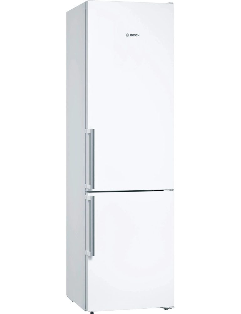 Хладилник Bosch KGN39VWEQ SER4 FS NoFrost, E, 203/60/66cm, 368 л (279+89), 39 dB(C), VitaFresh, дръжки, бял