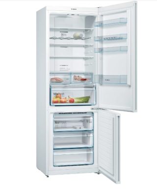 Хладилник Bosch KGN49XWEA, SER4, NoFrost, E, 203/70/67cm, 438л (330+108), 40dB(C), IC, VitaFresh, бял, дисплей