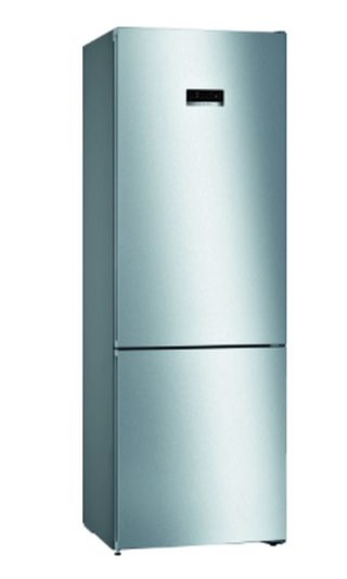Bosch KGN49XLEA SER4; Comfort; Free-standing fridge-freezer NoFrost, E, 203/70/67cm, 435l(330+105), 40dB, VitaFresh, Inox-look, display