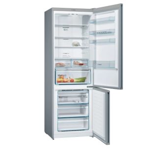 Bosch KGN49XLEA SER4; Comfort; Free-standing fridge-freezer NoFrost, E, 203/70/67cm, 435l(330+105), 40dB, VitaFresh, Inox-look, display