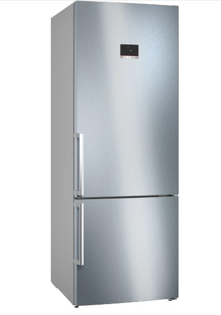 Bosch KGN56XLEB SER4 Свободностоящ хладилник с фризер NoFrost, E, 193/70/80cm, 508л (400+108), 40dB, VitaFresh, PerfectFit, Неръждаема стомана