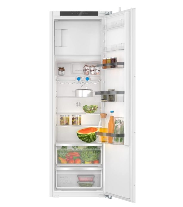 Bosch KIL82VFE0, SER4, вграден хладилник с фризер, E, 177,2/54.1/54.8 cm, 246л(212+34), 35dB, SuperCooling, VarioZone