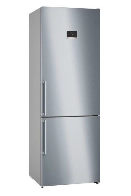 Bosch KGN49AIBT SER6 самостоятелен хладилник с фризер NoFrost, енергиен клас B, 203/70/67 см, 440 л (311+129), 35 dB, Inox EasyClean