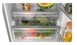 Bosch KGN49AIBT SER6 самостоятелен хладилник с фризер NoFrost, енергиен клас B, 203/70/67 см, 440 л (311+129), 35 dB, Inox EasyClean