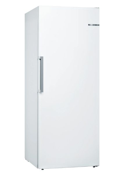 Bosch GSN54AWDV SER6 FS upright freezer, NoFrost, D, 176/70/65cm, 328l, 38dB(C), IC, 5 drawers (1 BigBox), 2 shelfs, IceTwister, handle, white
