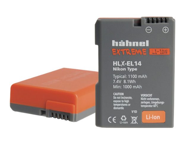 Батерия Hahnel Extreme, еквивалент на Nikon HLX-EL14/EN-EL14, 1100 mAh, 7,4 V