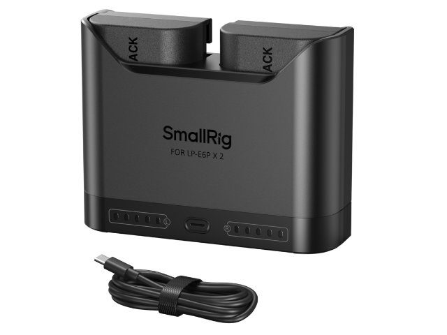 Комплект две батерии LP-E6P и зарядно устройство SmallRig 5485 Turbo Charging Kit