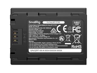 Батерия SmallRig 5297 2600 mAh еквивалент на Sony NP-FZ100 с USB-C порт и индикатор за захранване