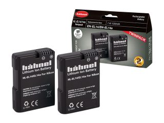 Батерия Hahnel HL-EL14/14A еквивалент на Nikon EN-EL14/14A, комплект от 2 броя