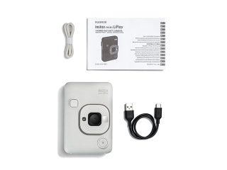 Фотоапарат за моментални снимки Fujifilm instax mini LiPlay, misty white