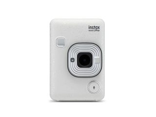 Фотоапарат за моментални снимки Fujifilm instax mini LiPlay, stone white