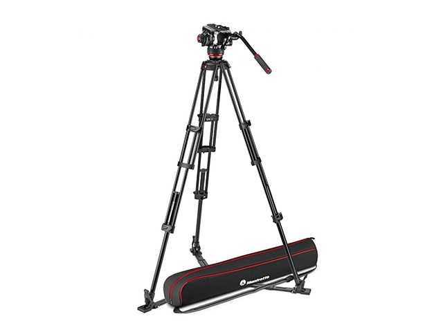 Manfrotto MVK504XTWINGA видео статив с флуидна глава 504X, крака с подов паяк и чанта