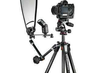Алуминиев статив Manfrotto 055 в комплект с 3-позиционна глава XPro